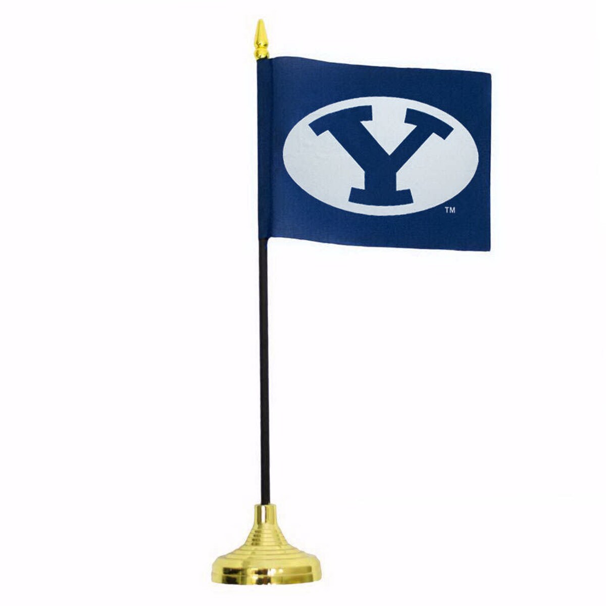Sewing Concepts Navy Oval Y Desk Flag 4 X6 Oval Y Desk Byu Flag 4 X 6