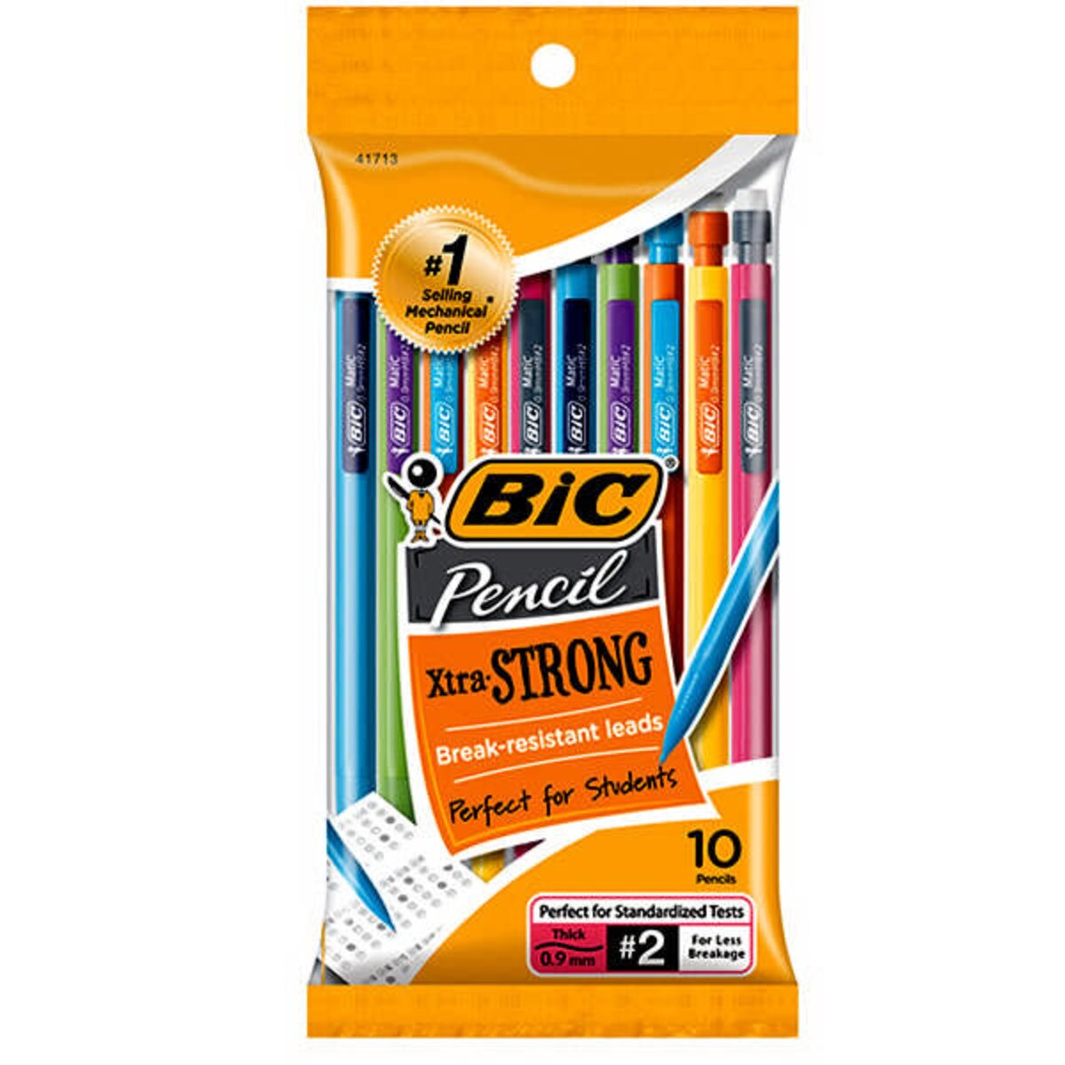 Bic Ast Mechanical Pencil Thick Pencil .9Mm 10 Pack