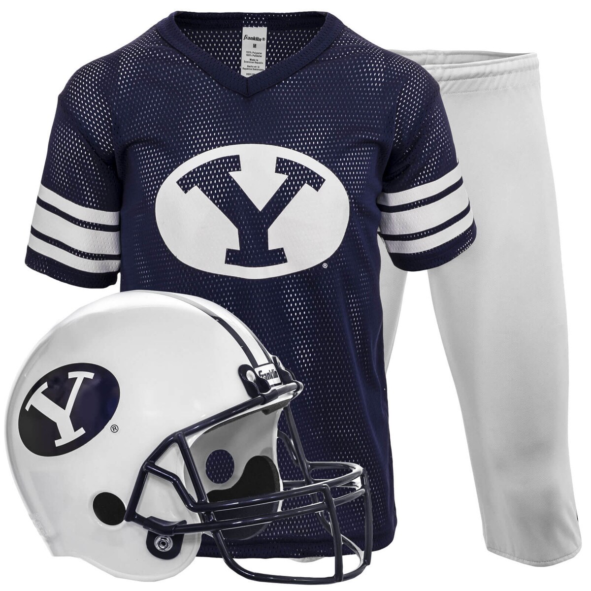 Youth Replica Football Helmet and Uniform BYU Set Franklin