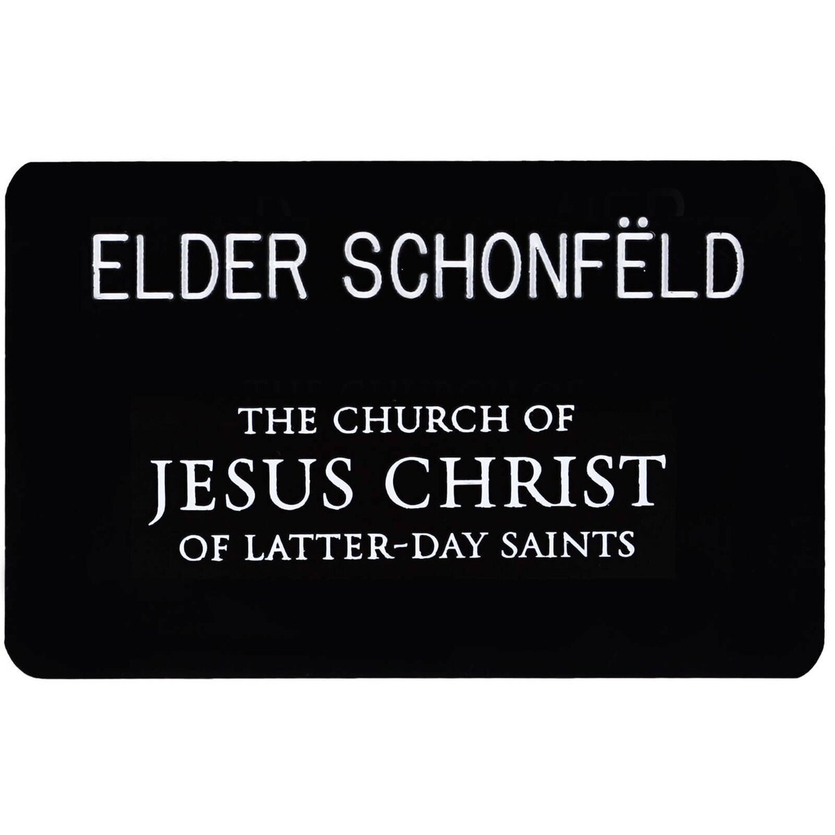 Missionary Name Tag