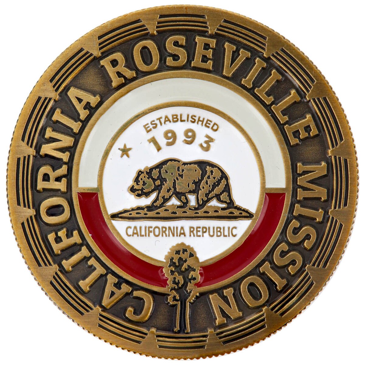 California Roseville Commemorative Mission Coin