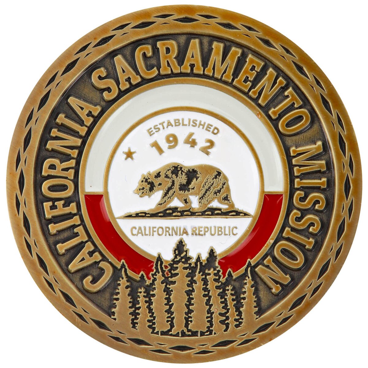California Sacramento Commemorative Mission Coin