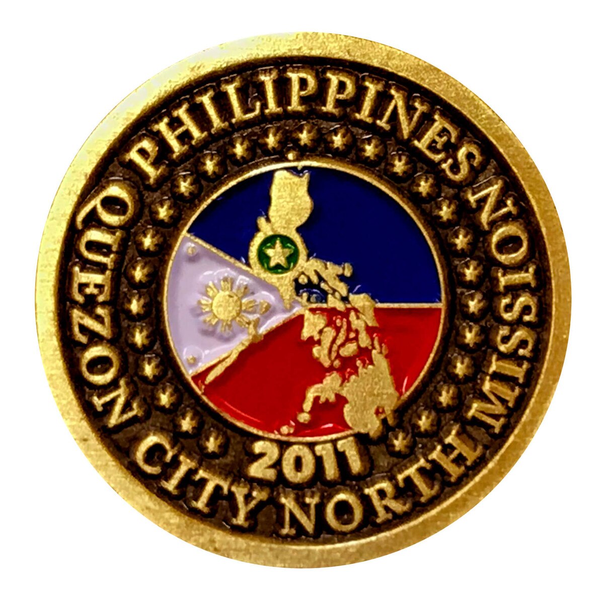Philippines Quezon City North Commemorative Mission Pin
