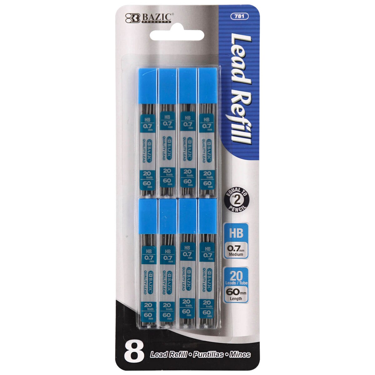 HB 0.7mm Mechanical Pencil Lead 8 Count