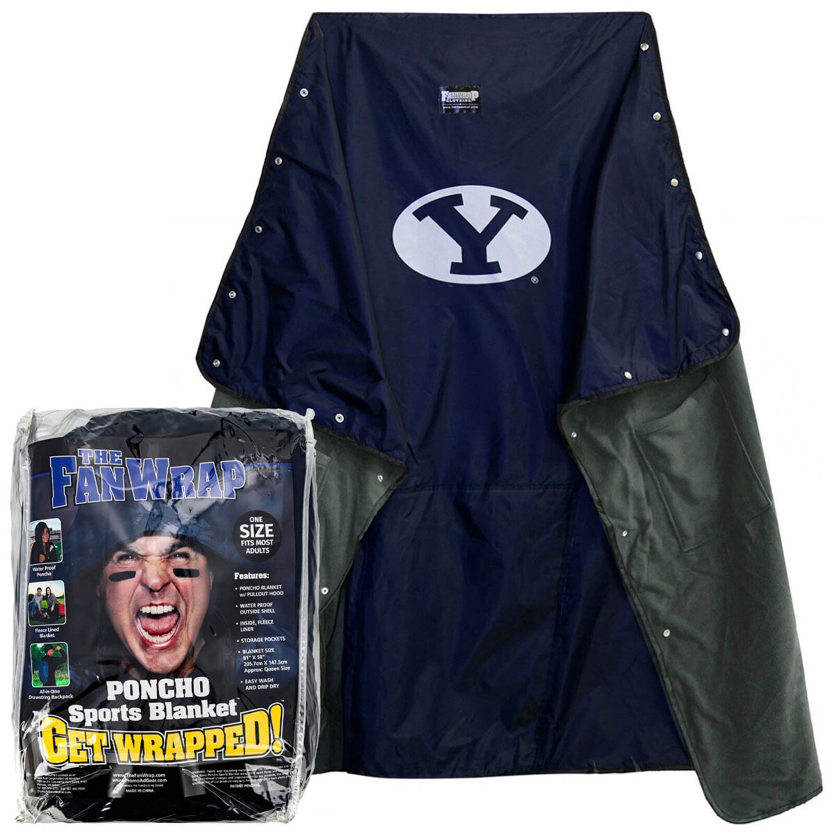 Poncho Sports Blanket Fanwrap