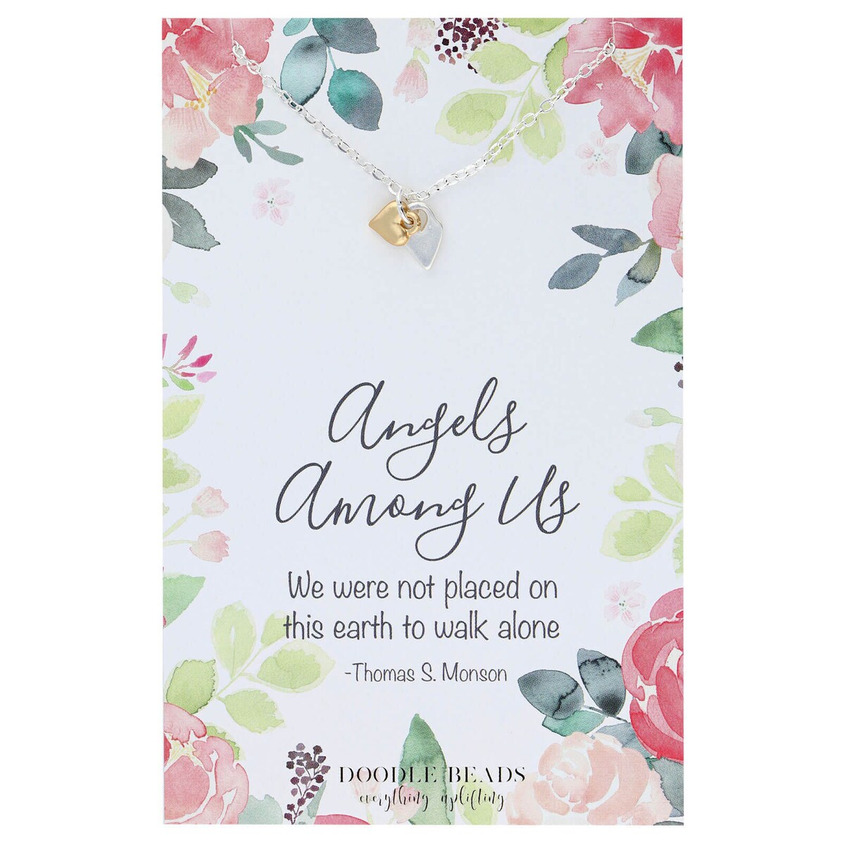 Angels Among Us Double Heart Necklace