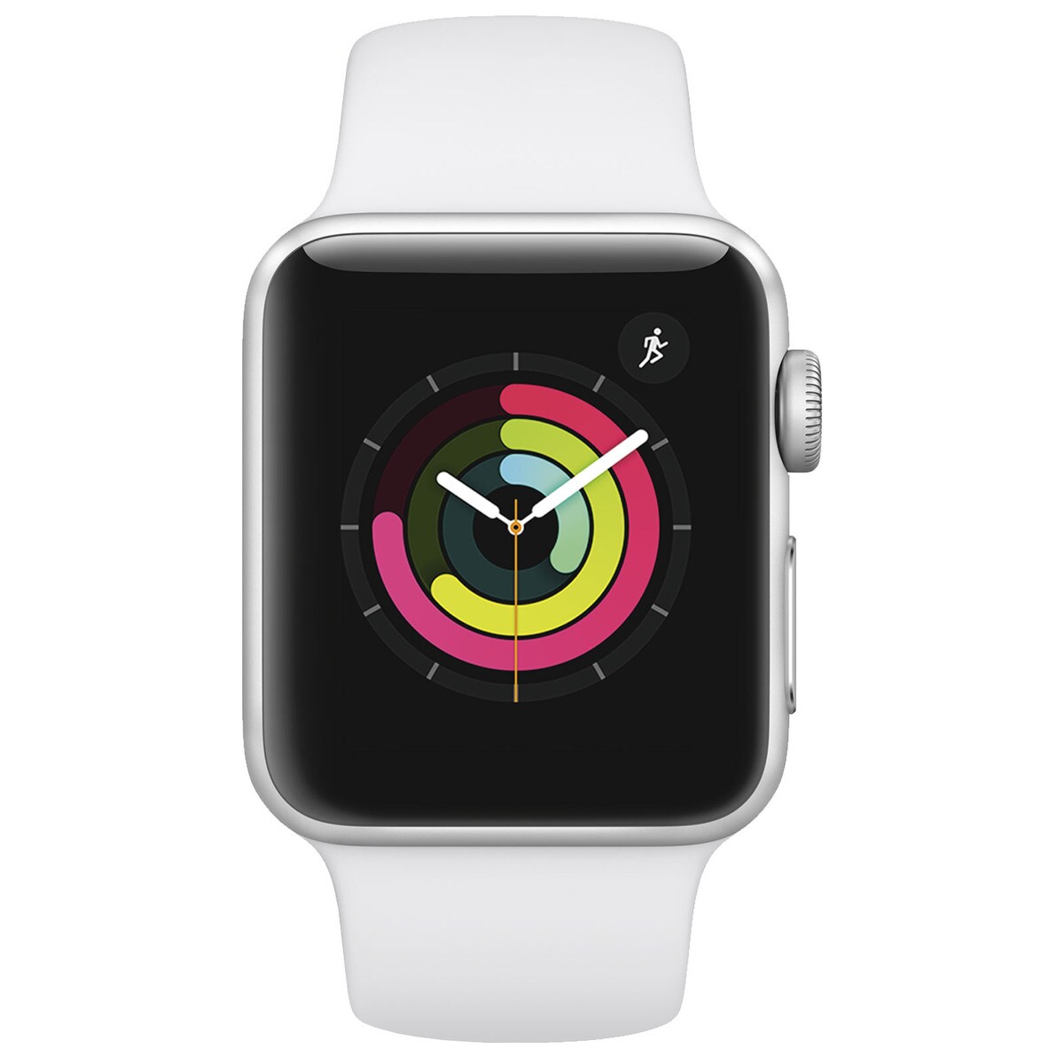 Apple Watch Series 3 GPS 38mm Silver w/ White Sport Band