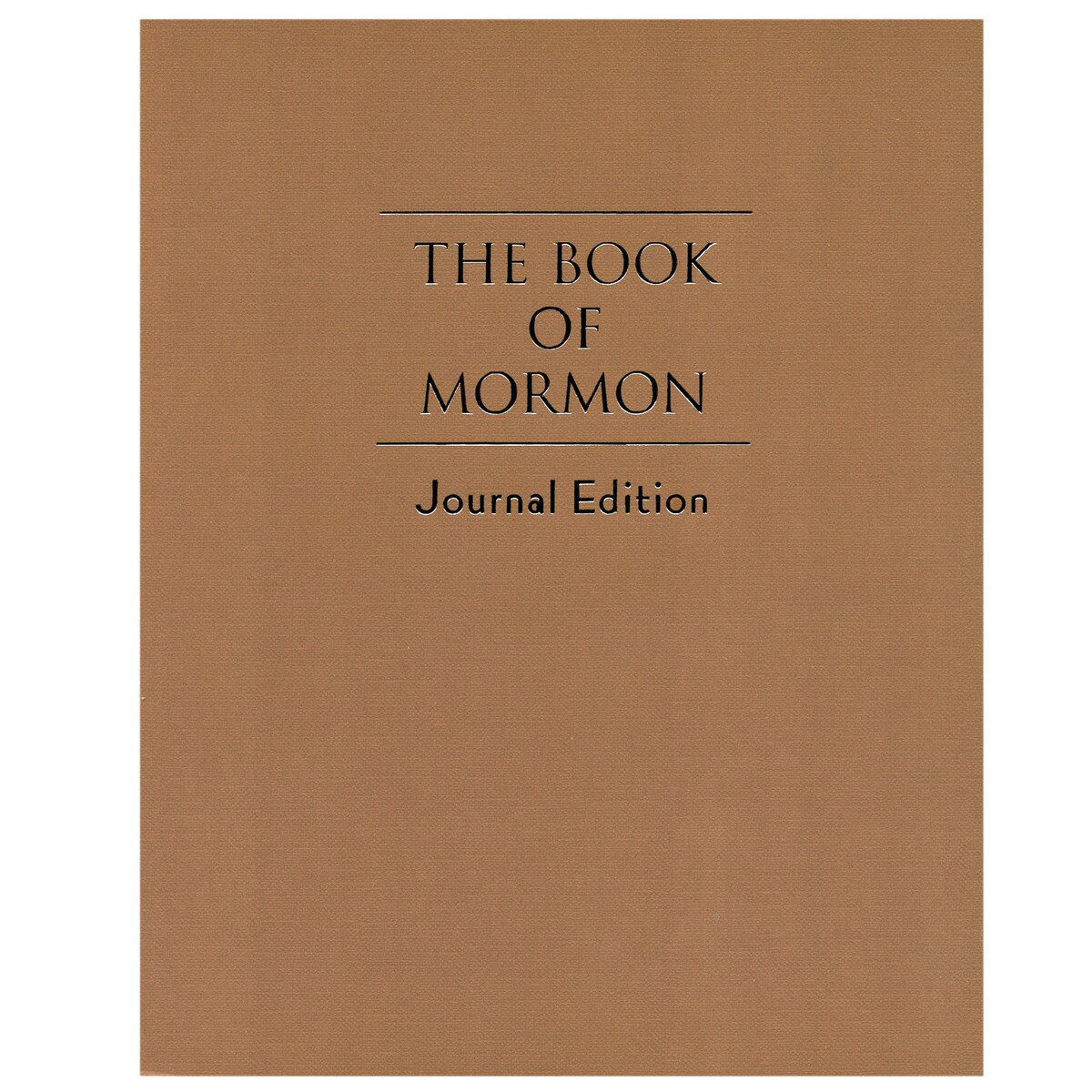 Brown Book of Mormon Journal Edition