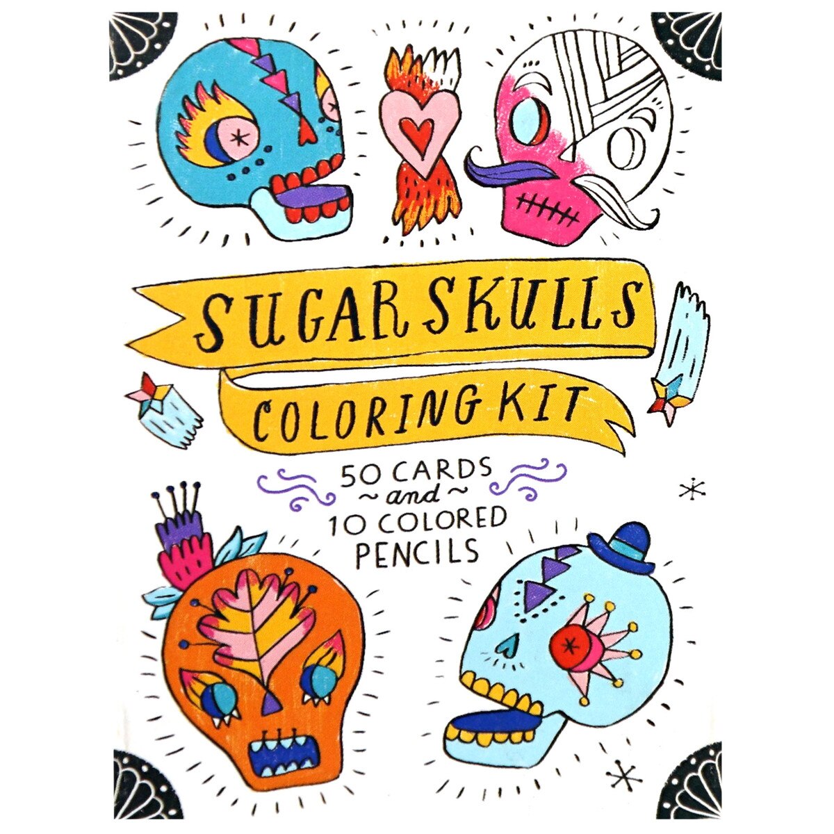Sugar Skulls Coloring Kit