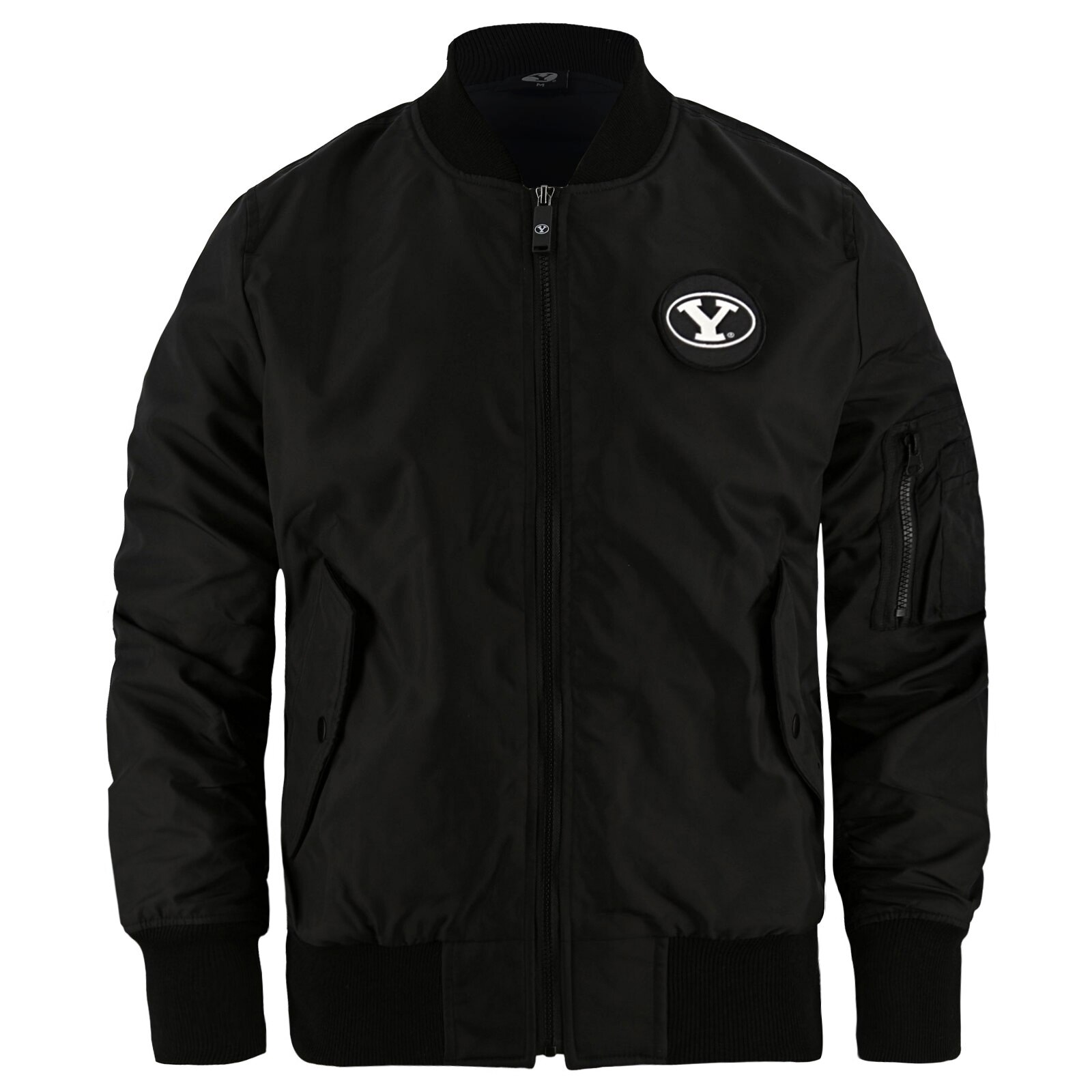 bomber jacket with velcro