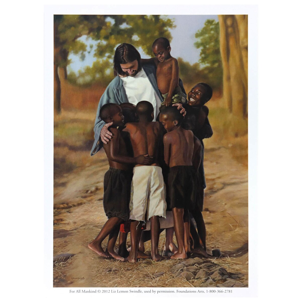 Art Print: For all Mankind by Liz Lemon Swindle - 5" x 7"