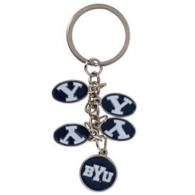 Desert Cactus Brigham Young University Lanyard Cougars BYU - Llavero de  identificación con hebilla desmontable para llaves de automóvil (blanco)