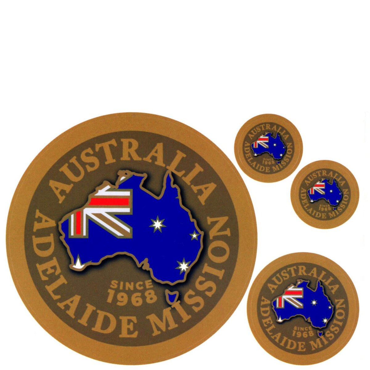 Australia Adelaide Mission Decals 4 Pack