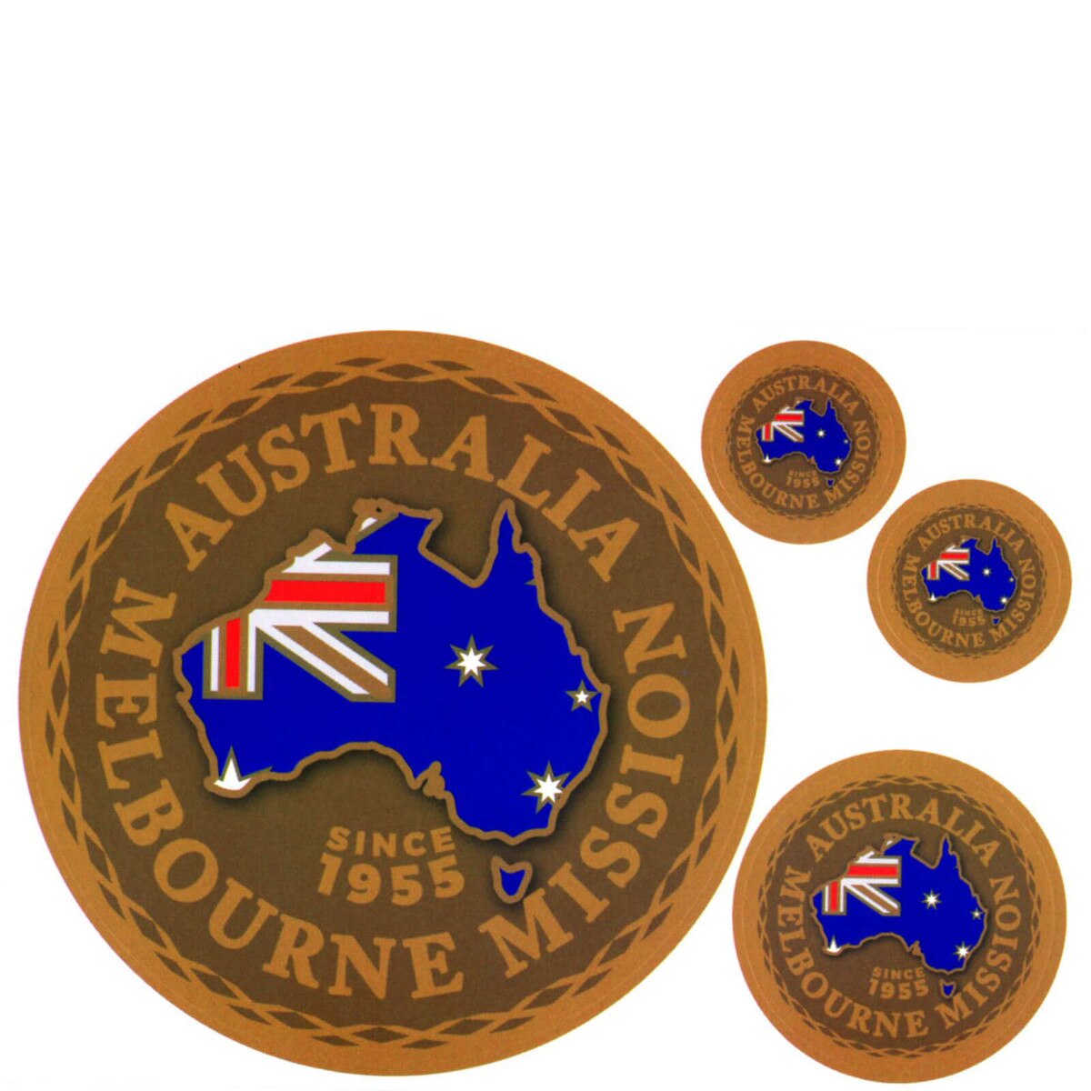 Australia Melbourne Mission Decals 4 Pack