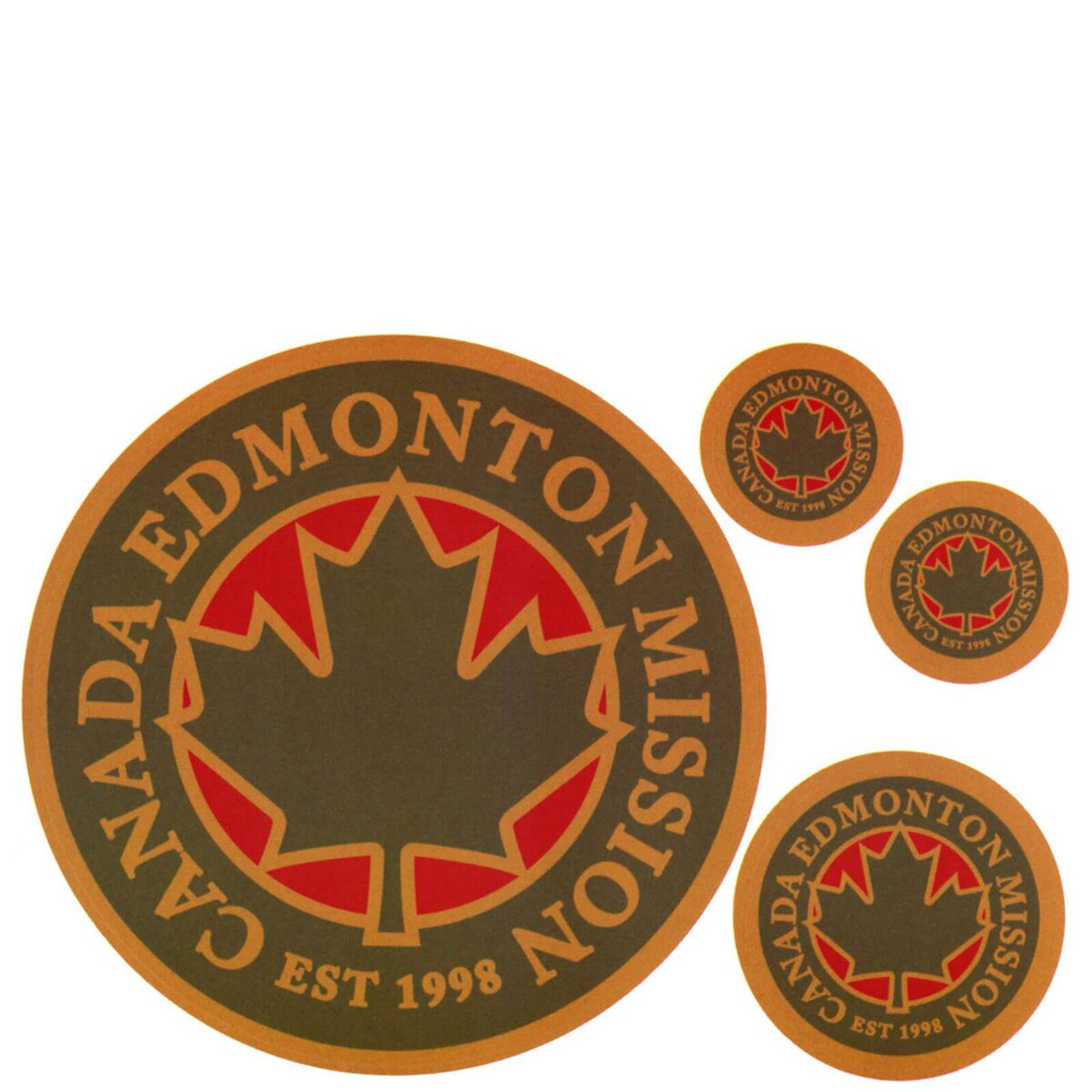 Canada Edmonton Mission Decals 4 Pack