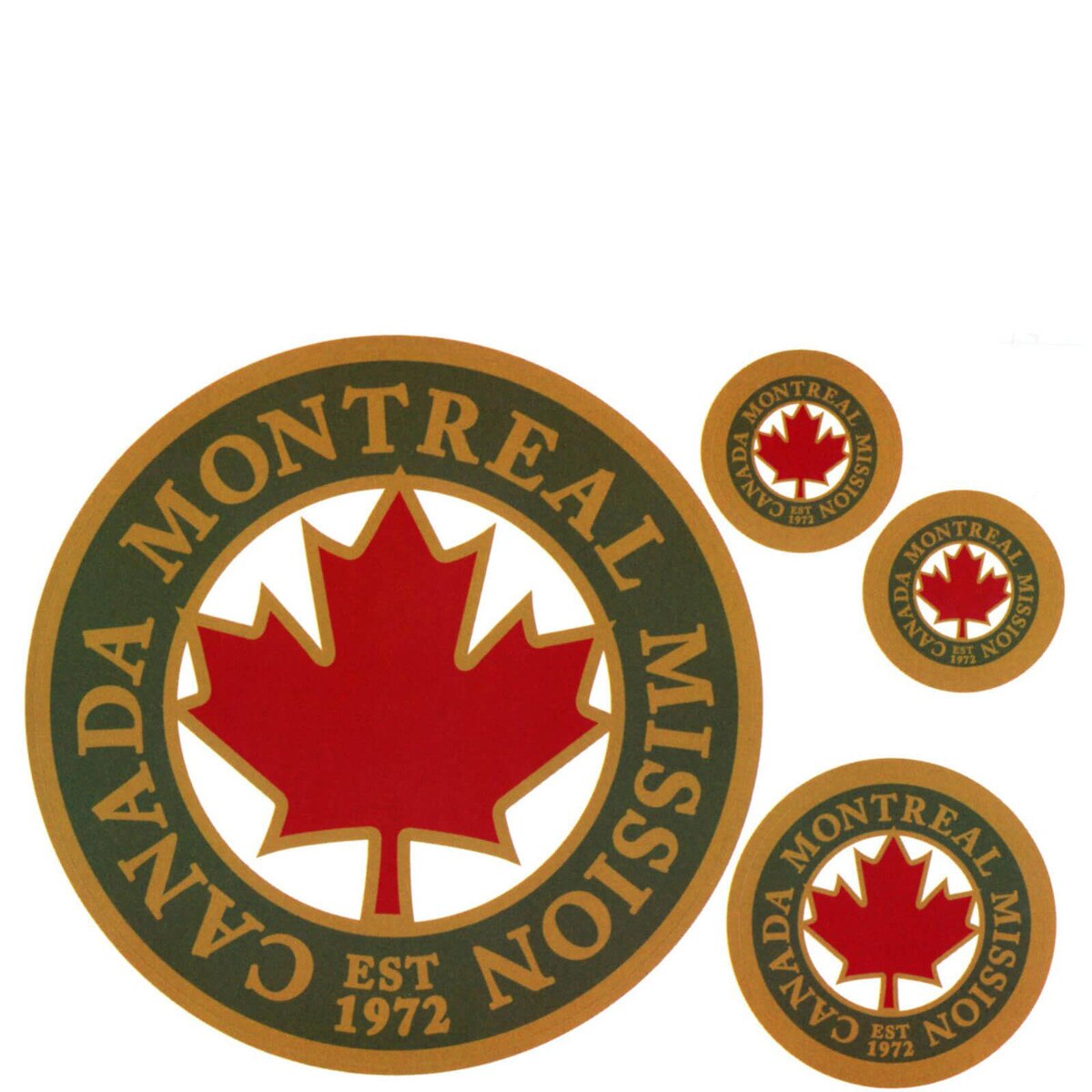Canada Montréal Mission Decals 4 Pack