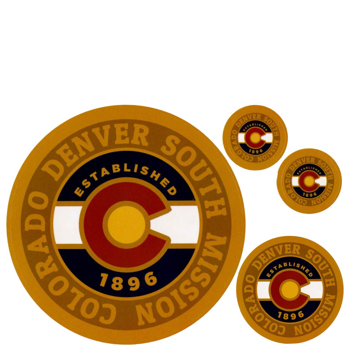 Colorado Denver South Mission Decals 4 Pack
