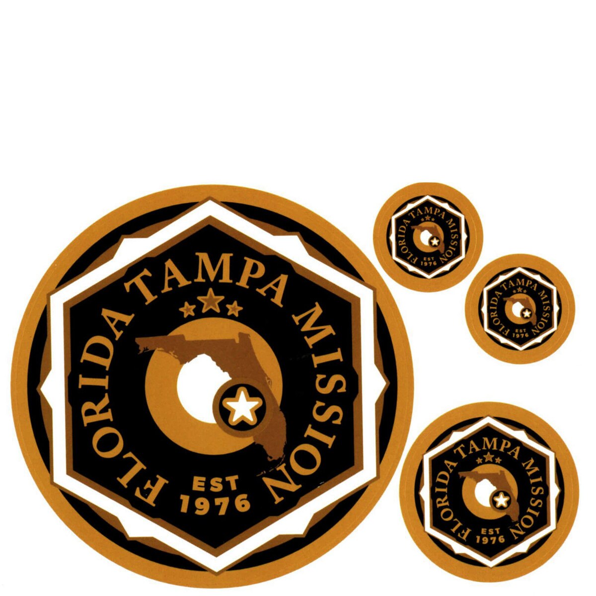 Florida Tampa Mission Decals 4 Pack