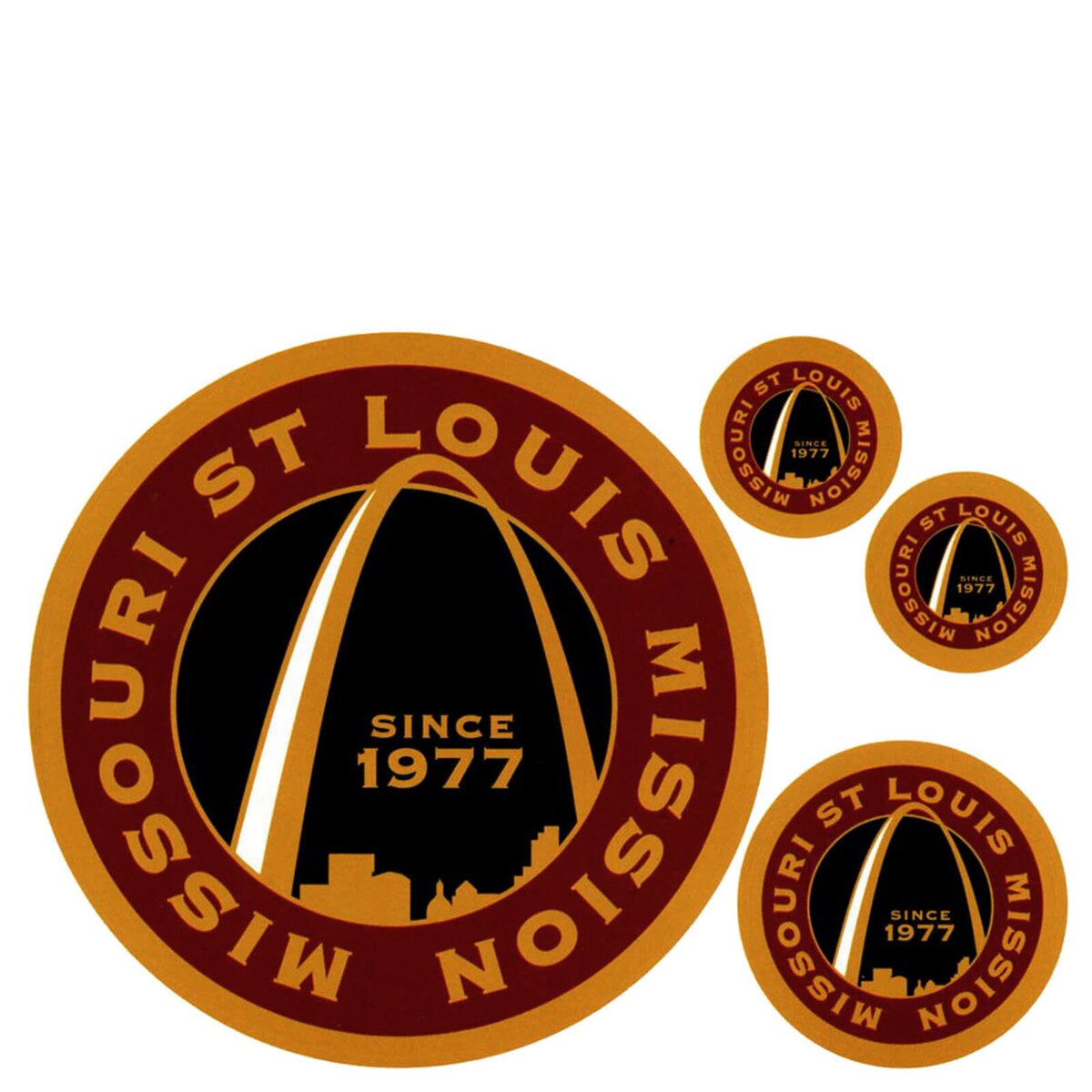 Missouri St Louis Mission Decals 4 Pack