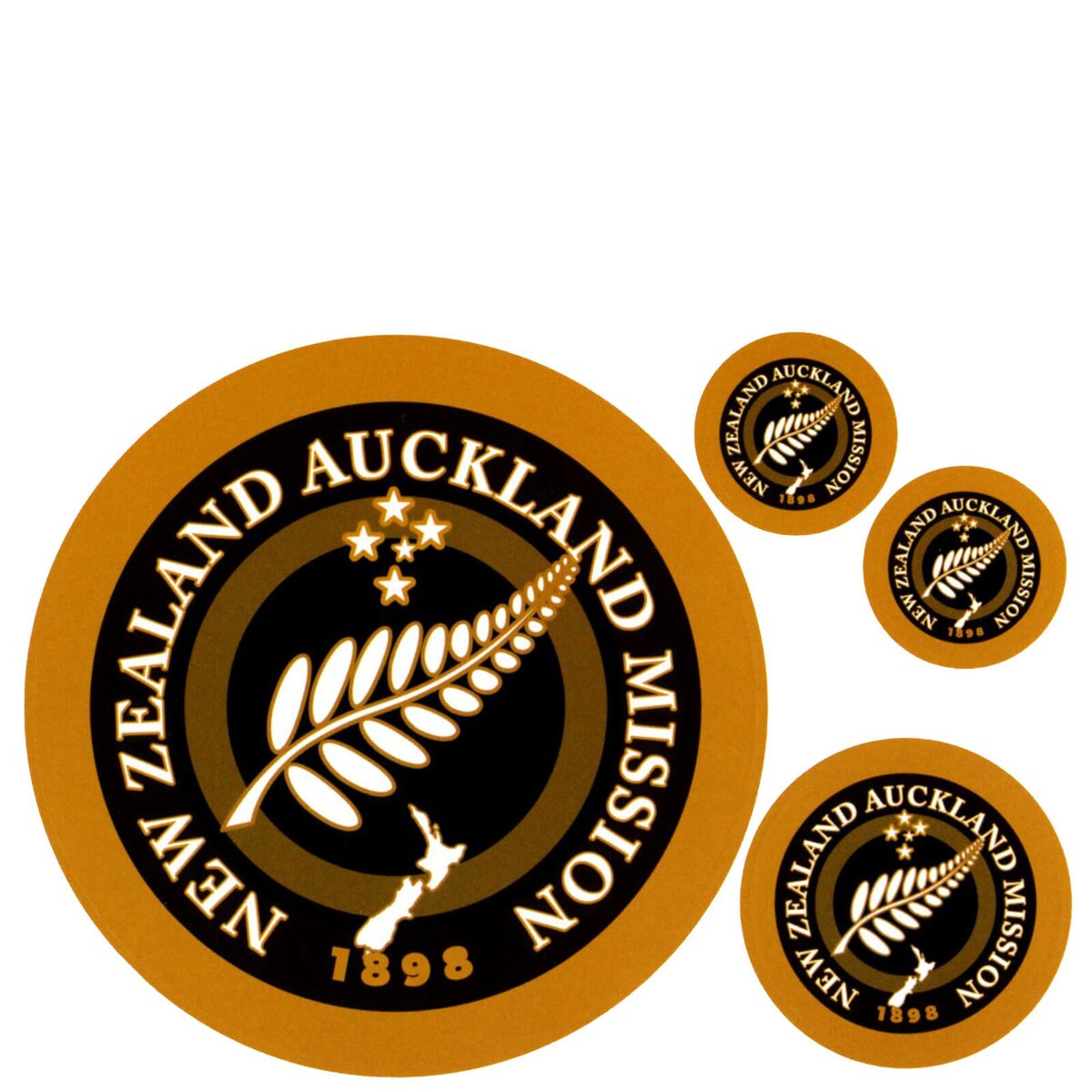 New Zealand Auckland Mission Decals 4 Pack