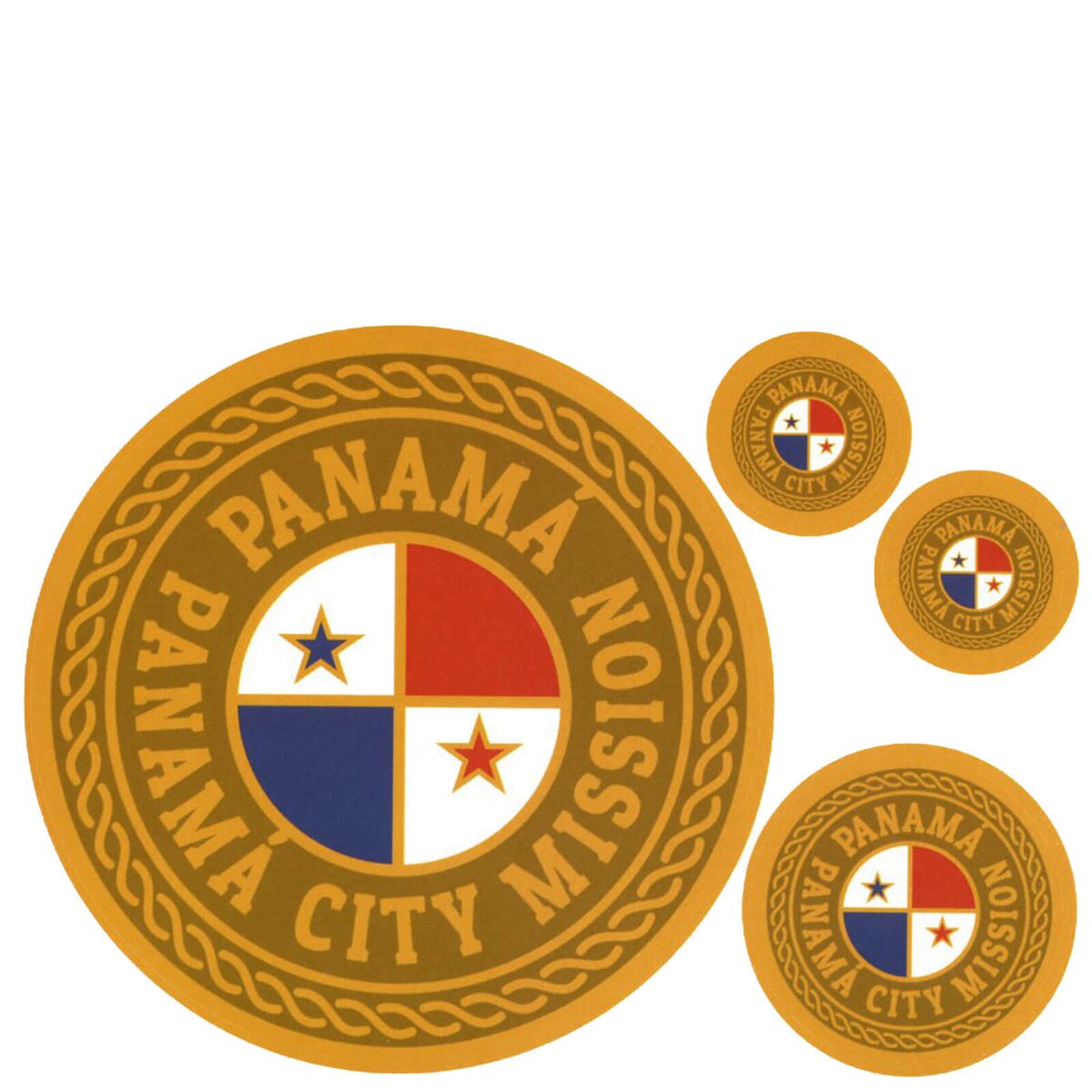 Panamá Panamá City Mission Decals 4 Pack