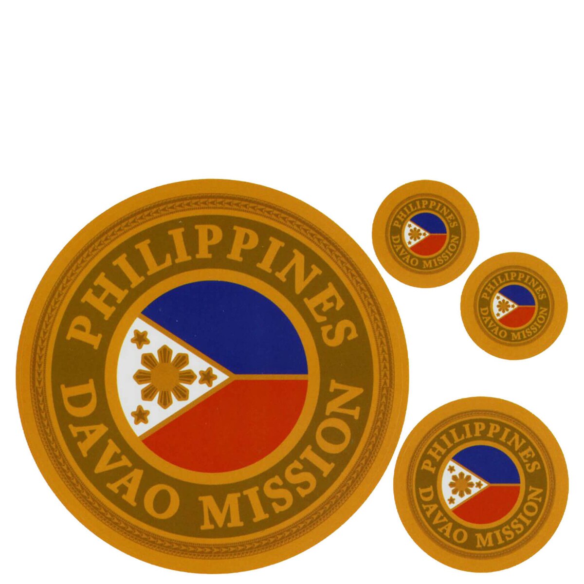 Philippines Davao Mission Decals 4 Pack