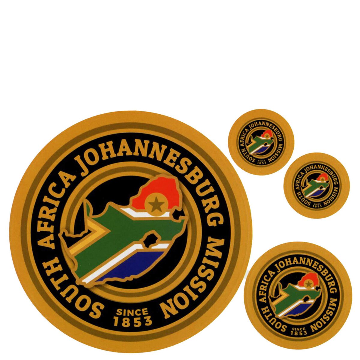 South Africa Johannesburg Mission Decals 4 Pack