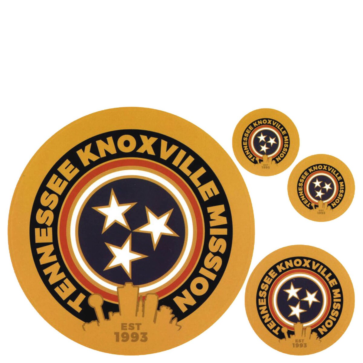 Tennessee Knoxville Mission Decals 4 Pack
