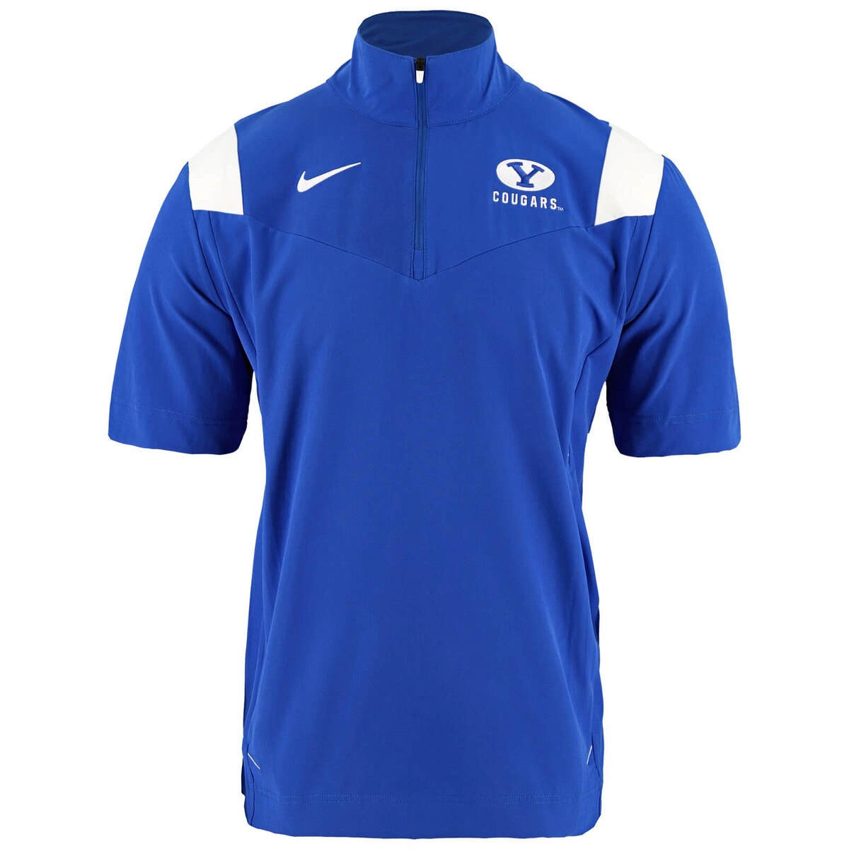 Oval Y BYU 1/4 Zip Short Sleeve Jacket Nike