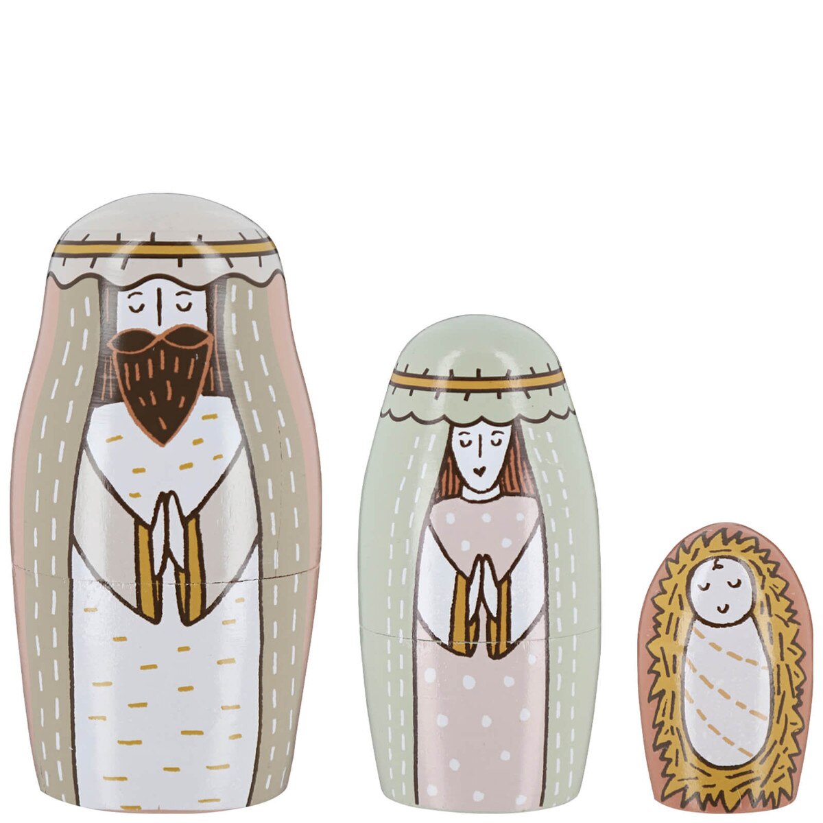 Nesting Nativity Set 3 Piece