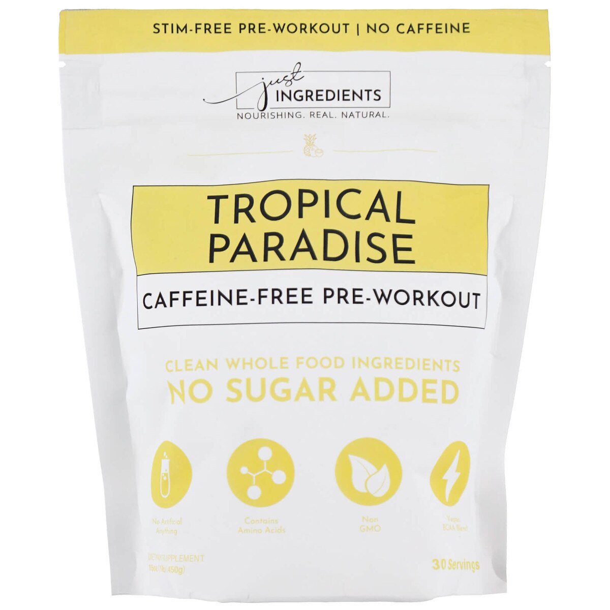 Tropical Paradise CaffeineFree PreWorkout Powder 15 Oz. Just