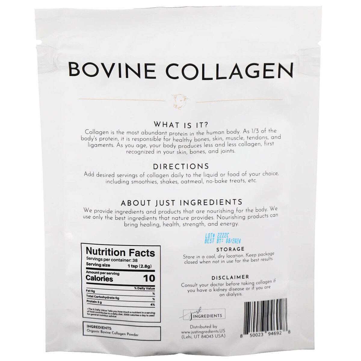 Bovine Collagen Supplement Just Ingredients