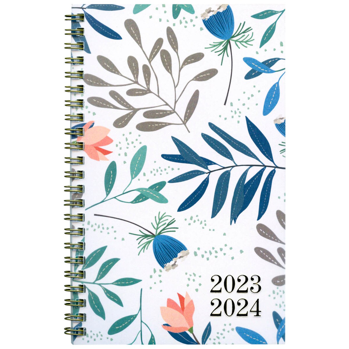 Foliage Flower Academic Weekly Calendar 20232024 Blueline