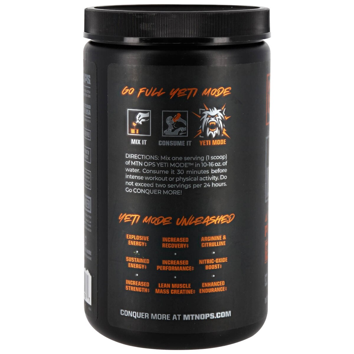 Sour Smash Yeti Mode PreWorkout Powder Mtn Ops 21.2 Oz.