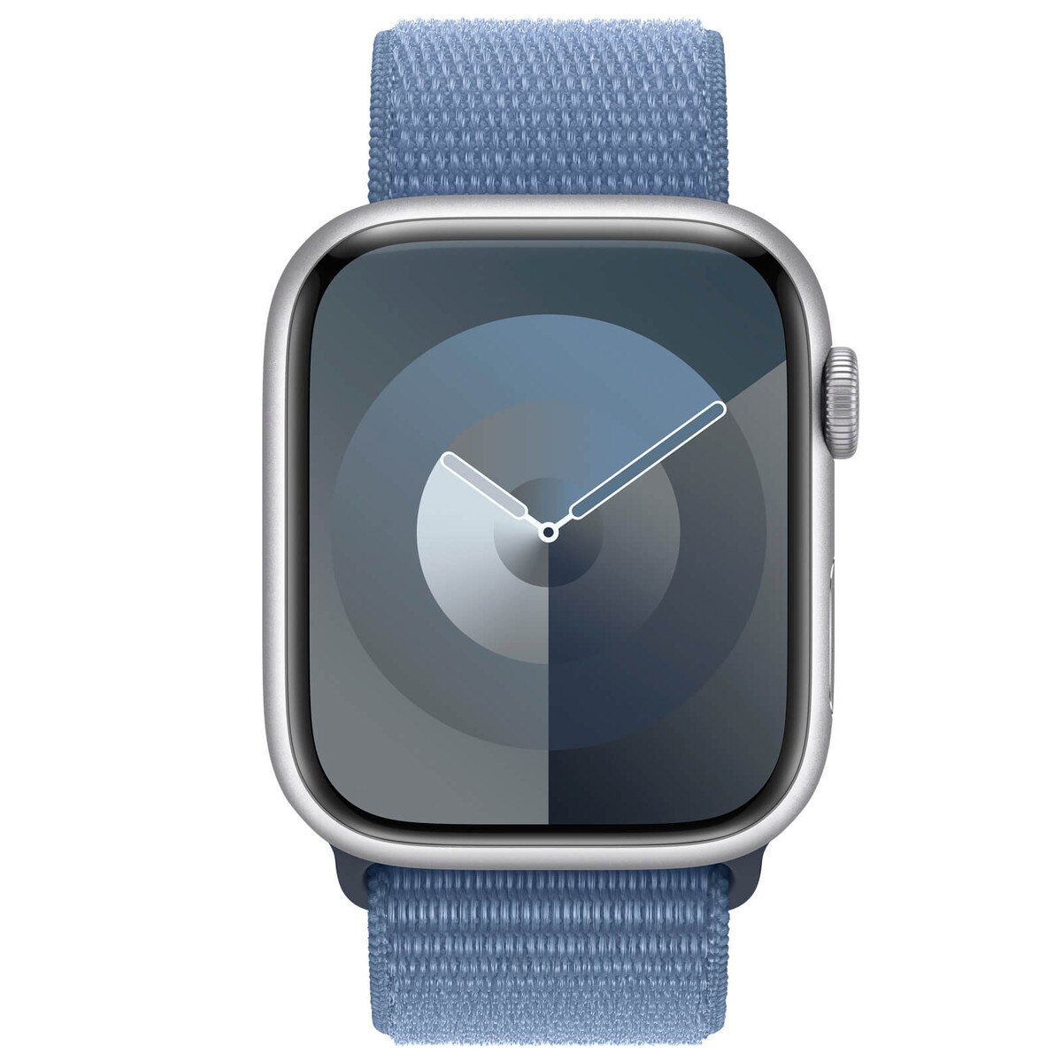 Apple Watch S9 GPS + Cell 45mm Silver Aluminum Case w/ Winter Blue 