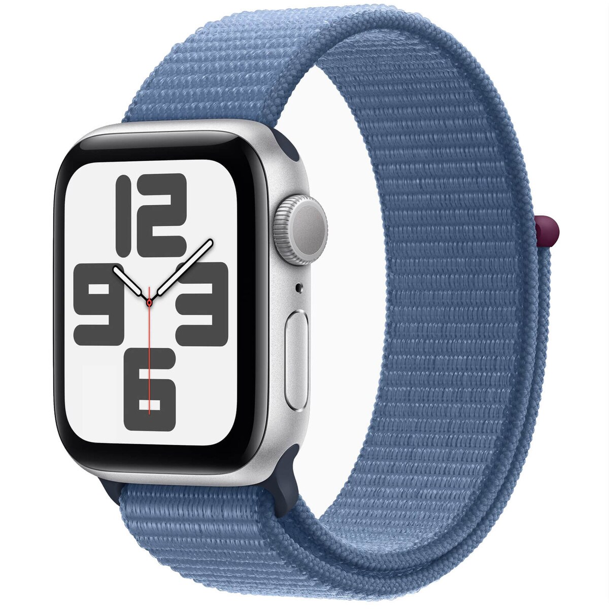 Apple Watch SE GPS 40mm Silver Aluminum Case with Winter Blue Sport Loop