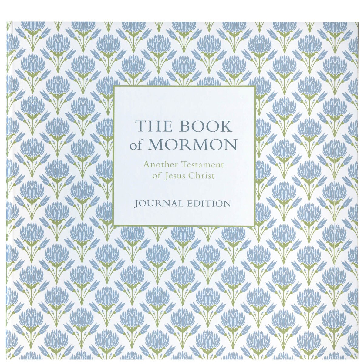 Blue Flowers Book Of Mormon Journal Edition Spiral Bound