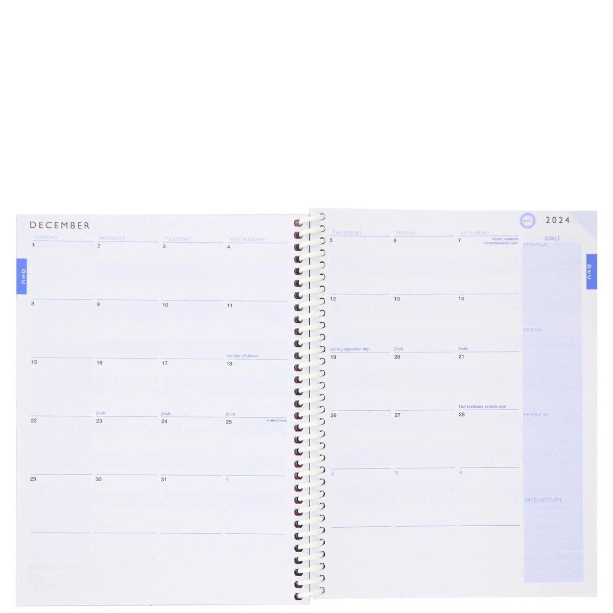 BYU Academic WinterSpring 2025 Planner