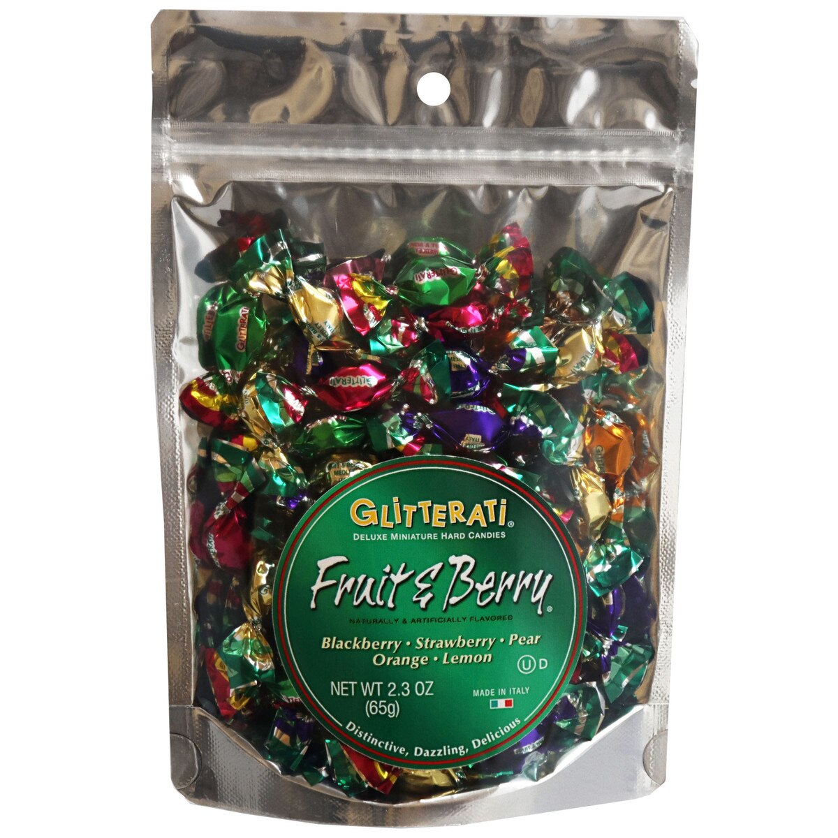 Glitterati Fruit and Berry Hard Candy Bag 2.3 Oz.
