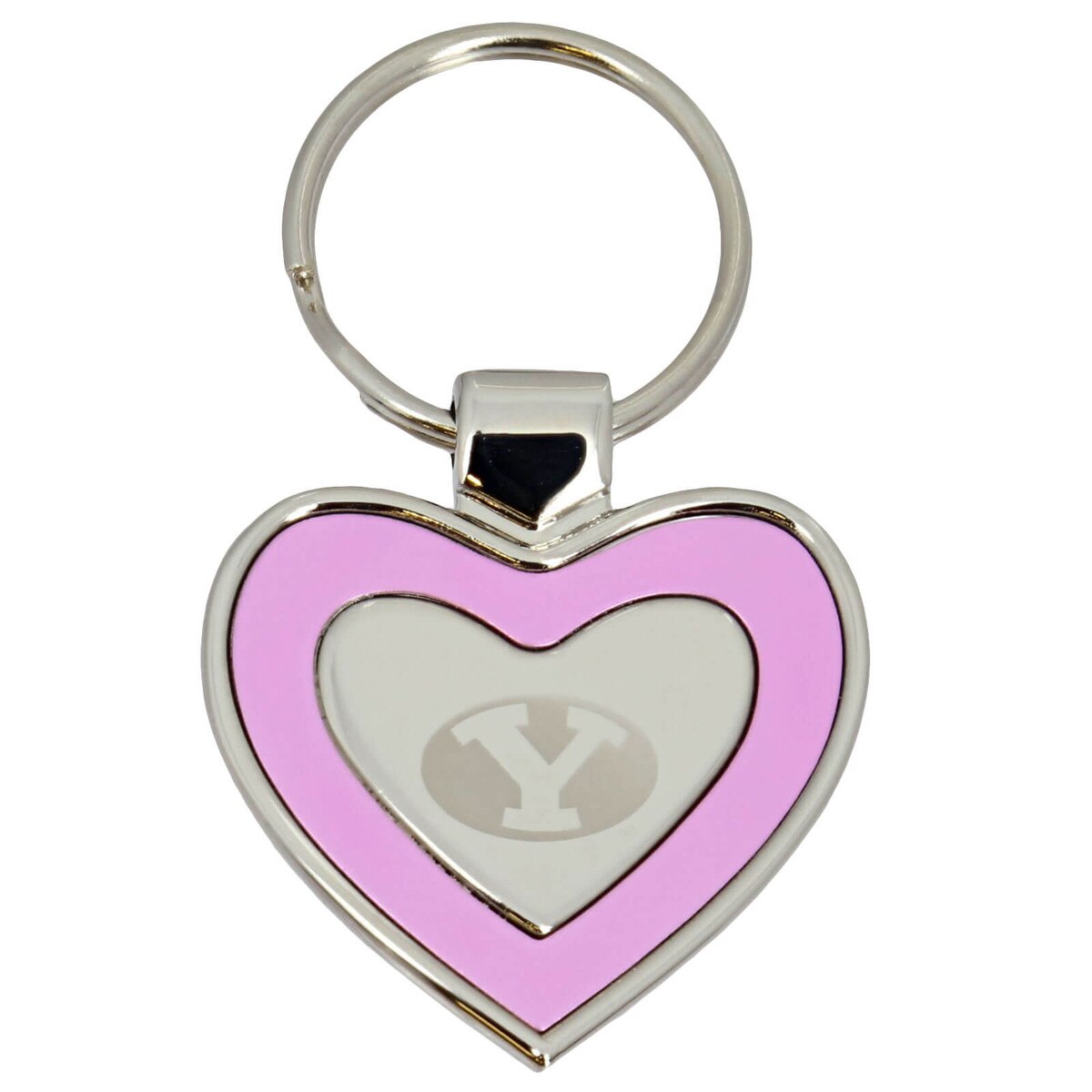 Lxg Byu Pink Heart Key Cahin