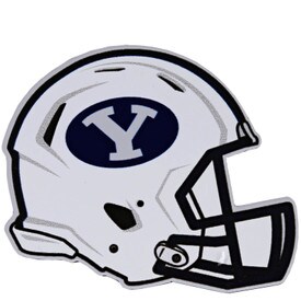 Oval Y Football Helmet Byu Magnet 3 X 2 5