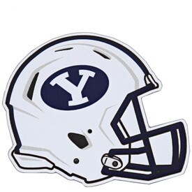 Oval Y Helmet Byu Magnet 4 X 5