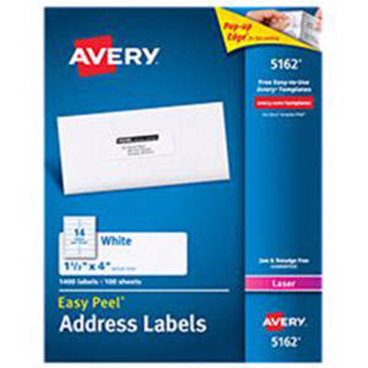 Avery White Laser Labels 1 1/3