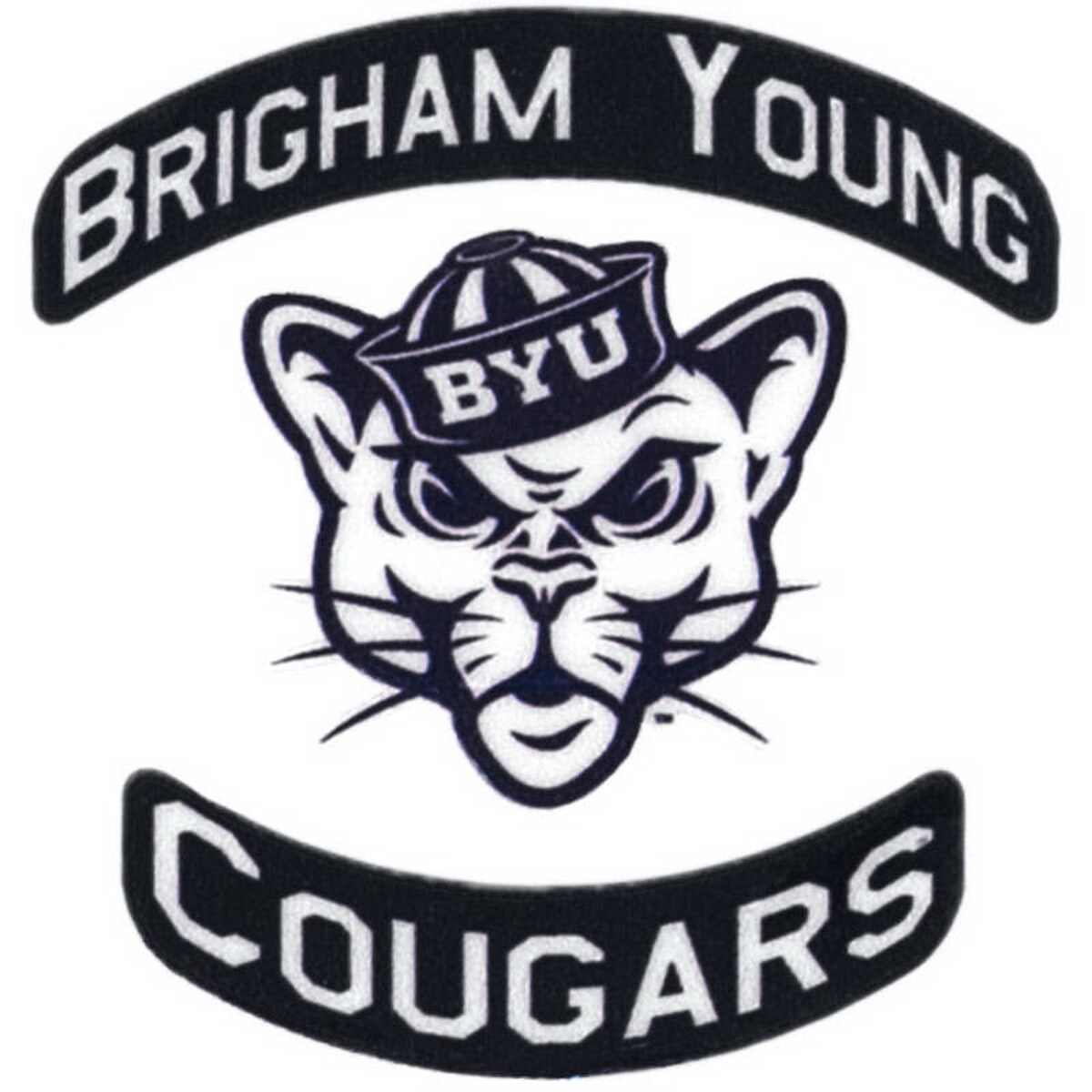 Auto Graphs Sailor Coug Brigham Young Cougars Mini Decal