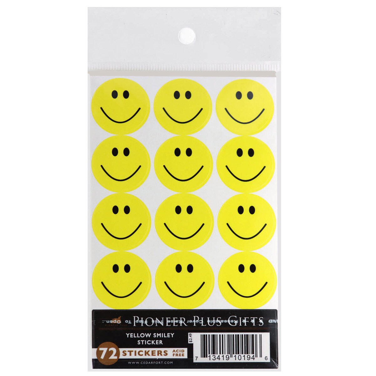 Smiley Face Dots Stickers