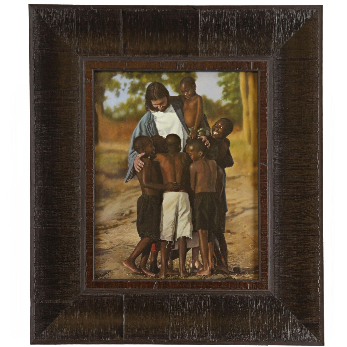 Framed Art: For All Mankind by Liz Lemon Swindle - 13" x 15"